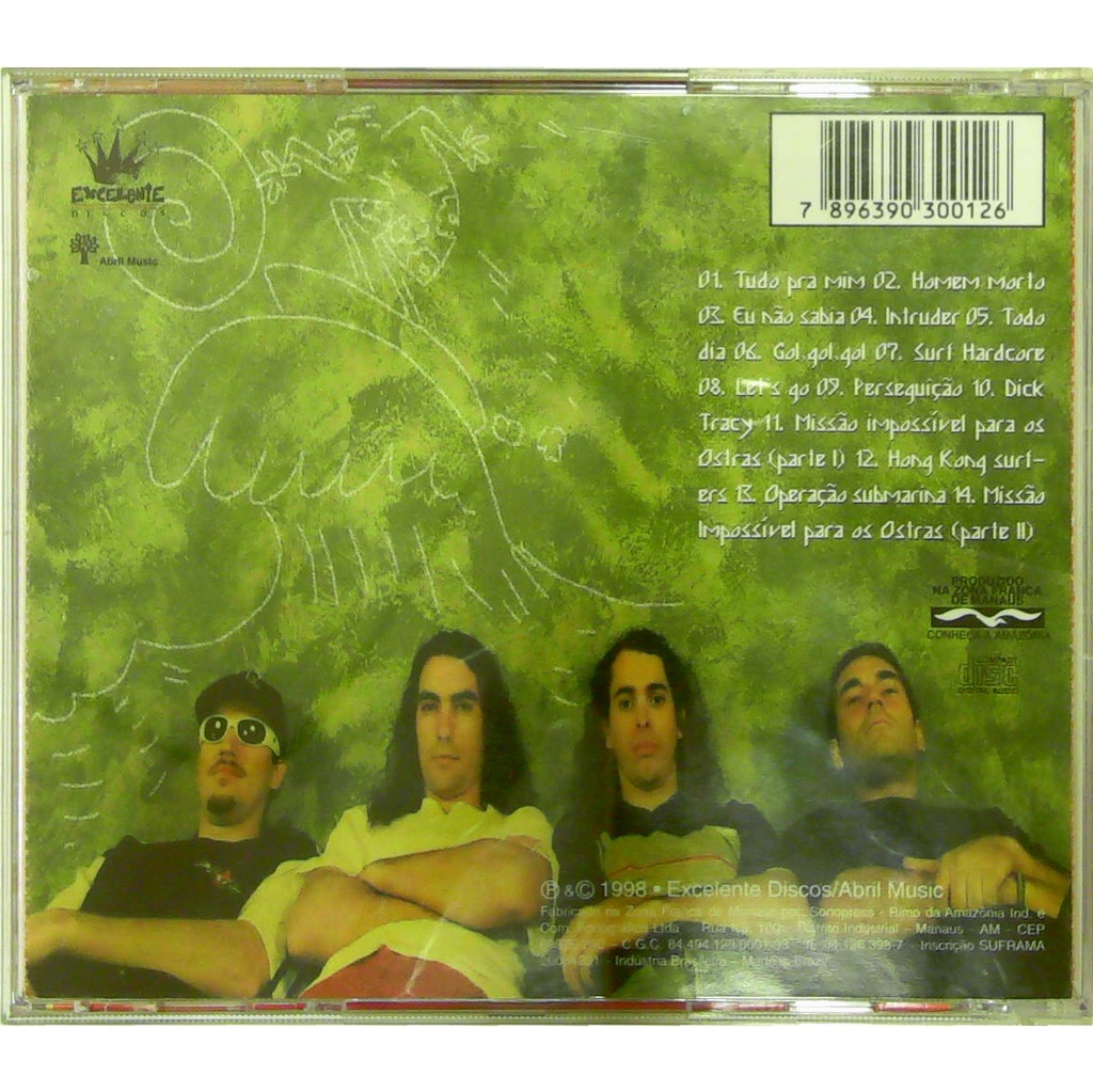 Back Picture of CD - Os Ostras -- Operação Submarina